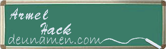Armel Hack Visitenkarte